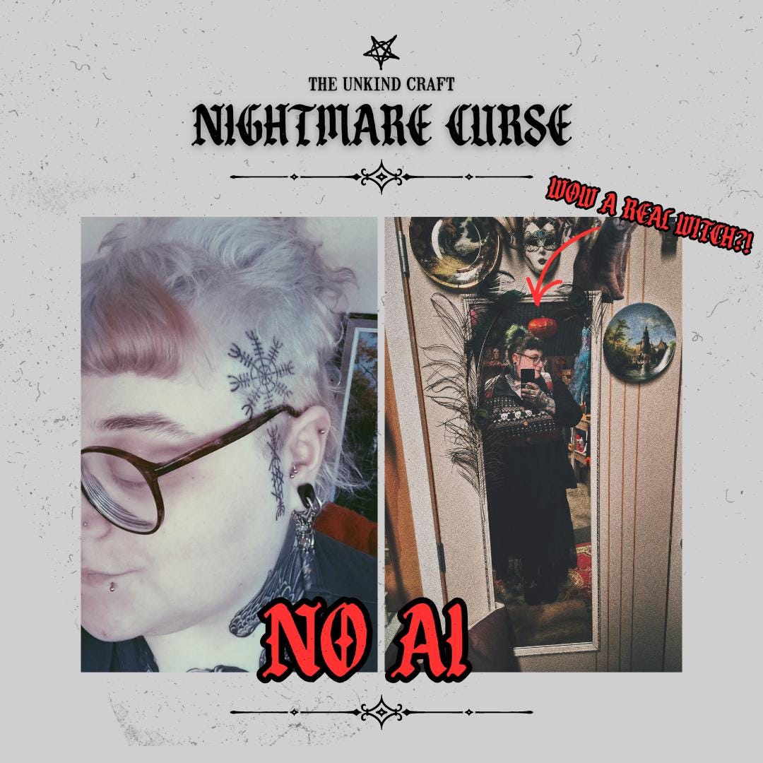 Nightmare Hex / Bad Dreams Spell / Sleeplessness Manifestation Ritual Curse