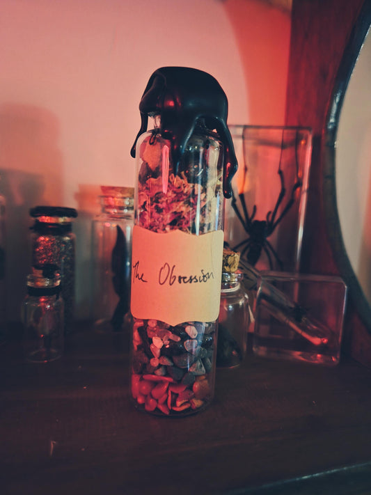 Obsession Spell Bottle | Dark Love Binding | Make Them Think of You | Witch Love Jar