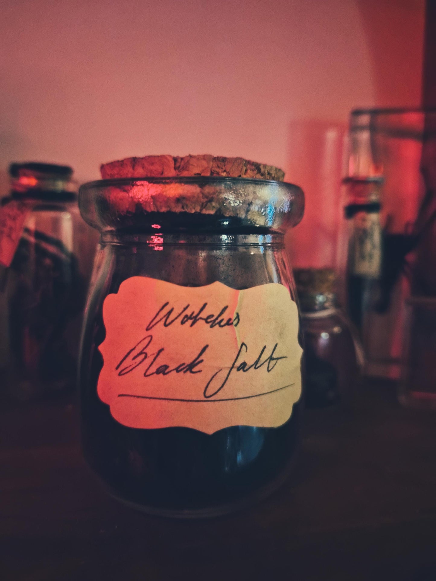 Witch's Black Salt | Rue & Wormwood Ash | Baneful Magic Curio